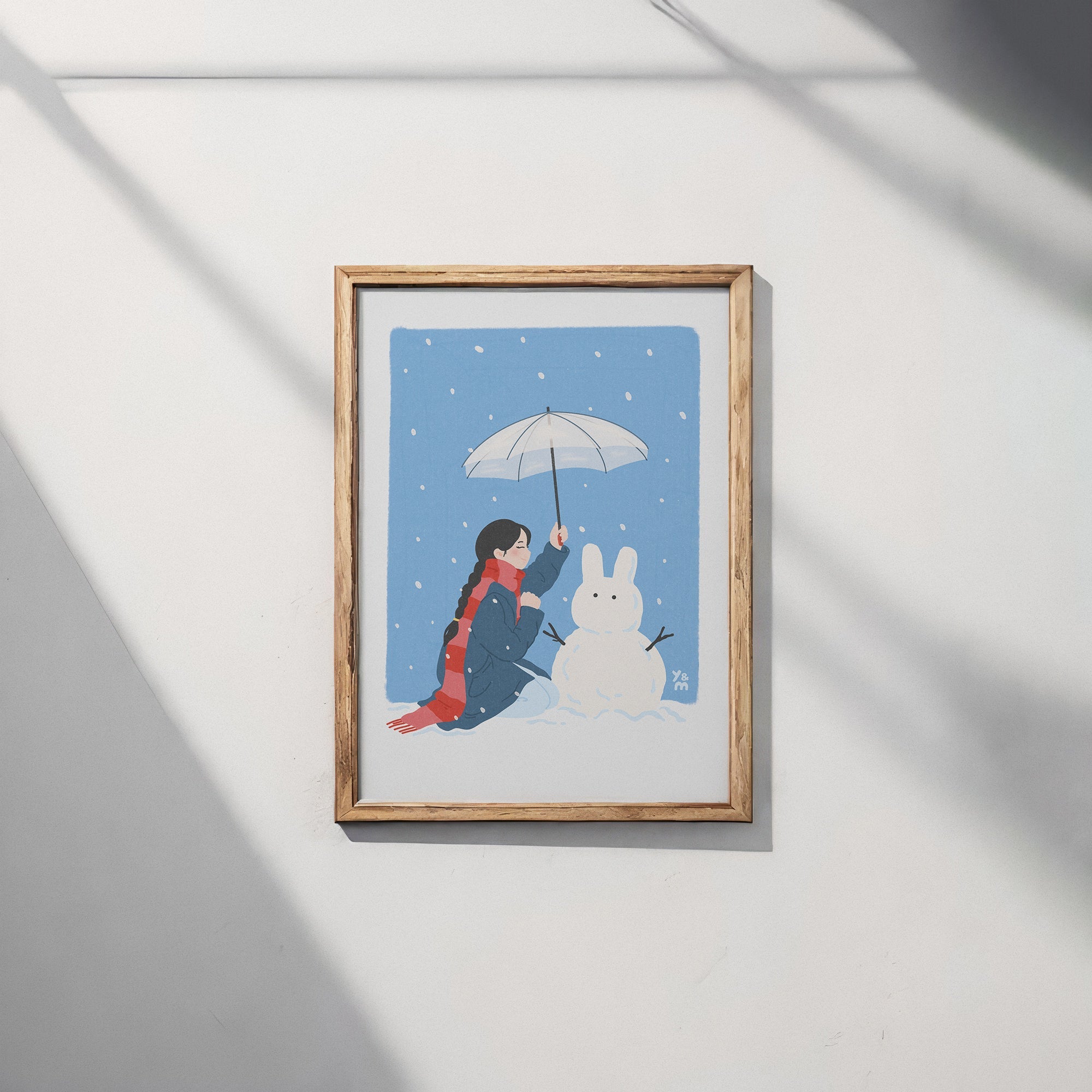 Collection Fuyu — affiches japonaises d'hiver, neige et douceur, Yuzu and Mikan